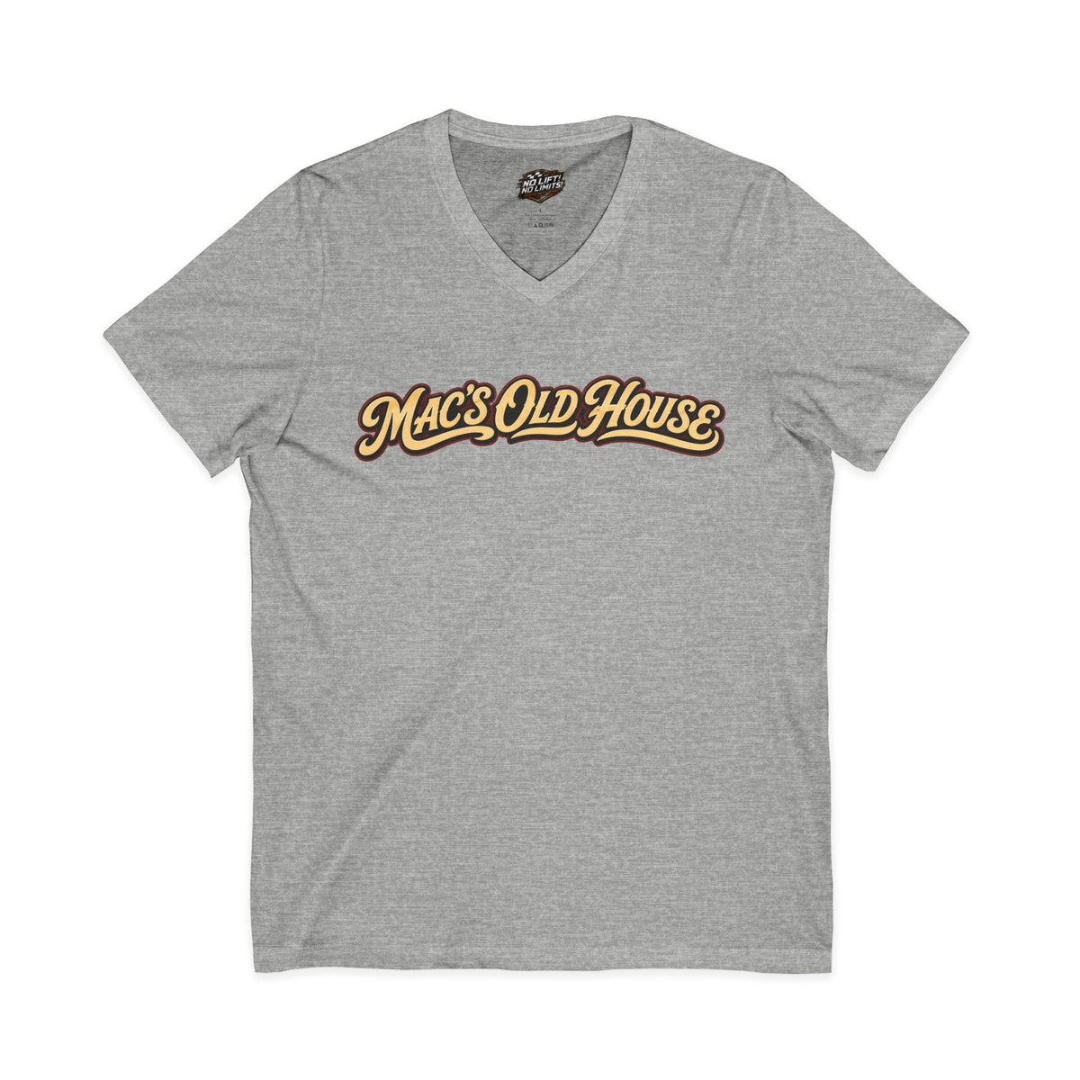 Mac’s Old House Re-Established 2026  V-Neck Tee