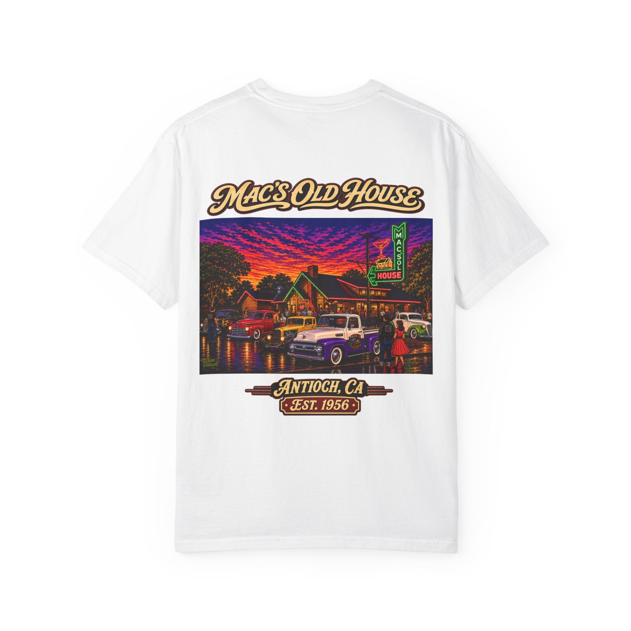 Mac's Old House T‑Shirt — Vintage Antioch, CA Diner Scene