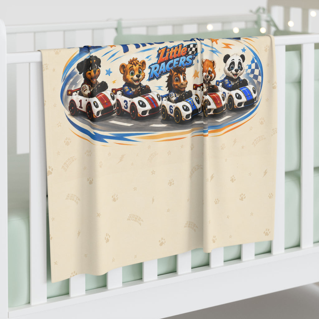 Little Racers™ Baby Swaddle Blanket – Every Racer Starts With a First Lap™