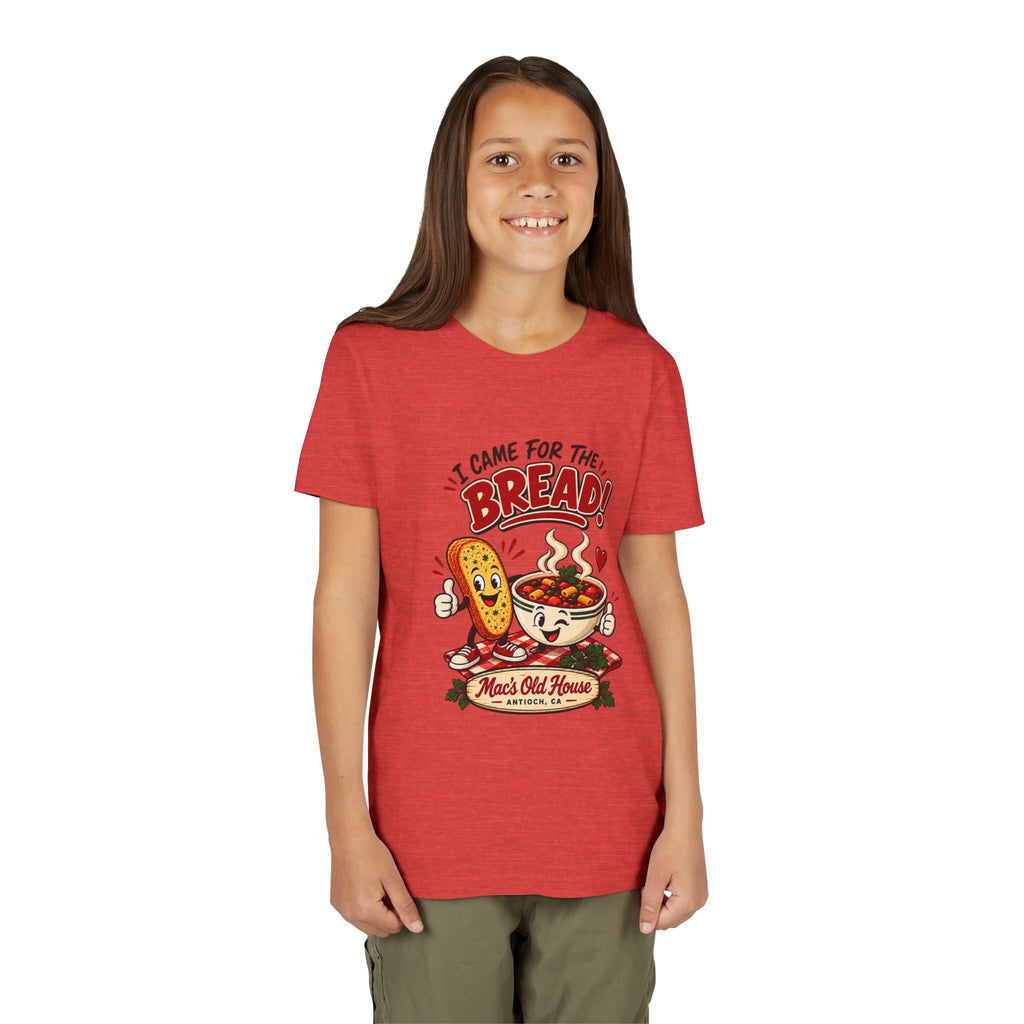 Youth Tee - "I Came for the Bread" Soup & Bread Kids T-Shirt