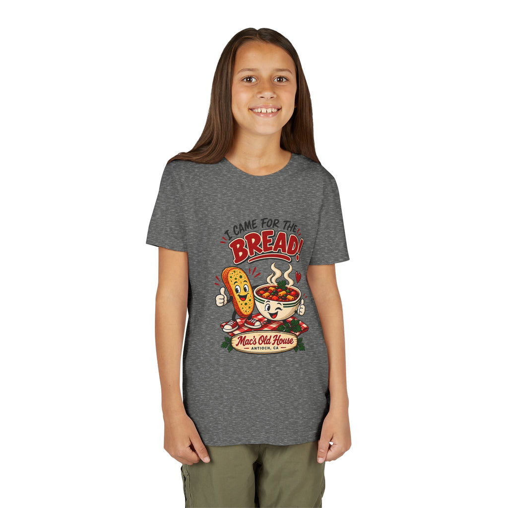 Youth Tee - "I Came for the Bread" Soup & Bread Kids T-Shirt