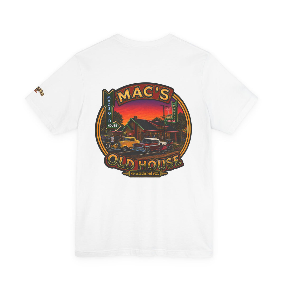 Mac's Old House Retro Diner Graphic Tee