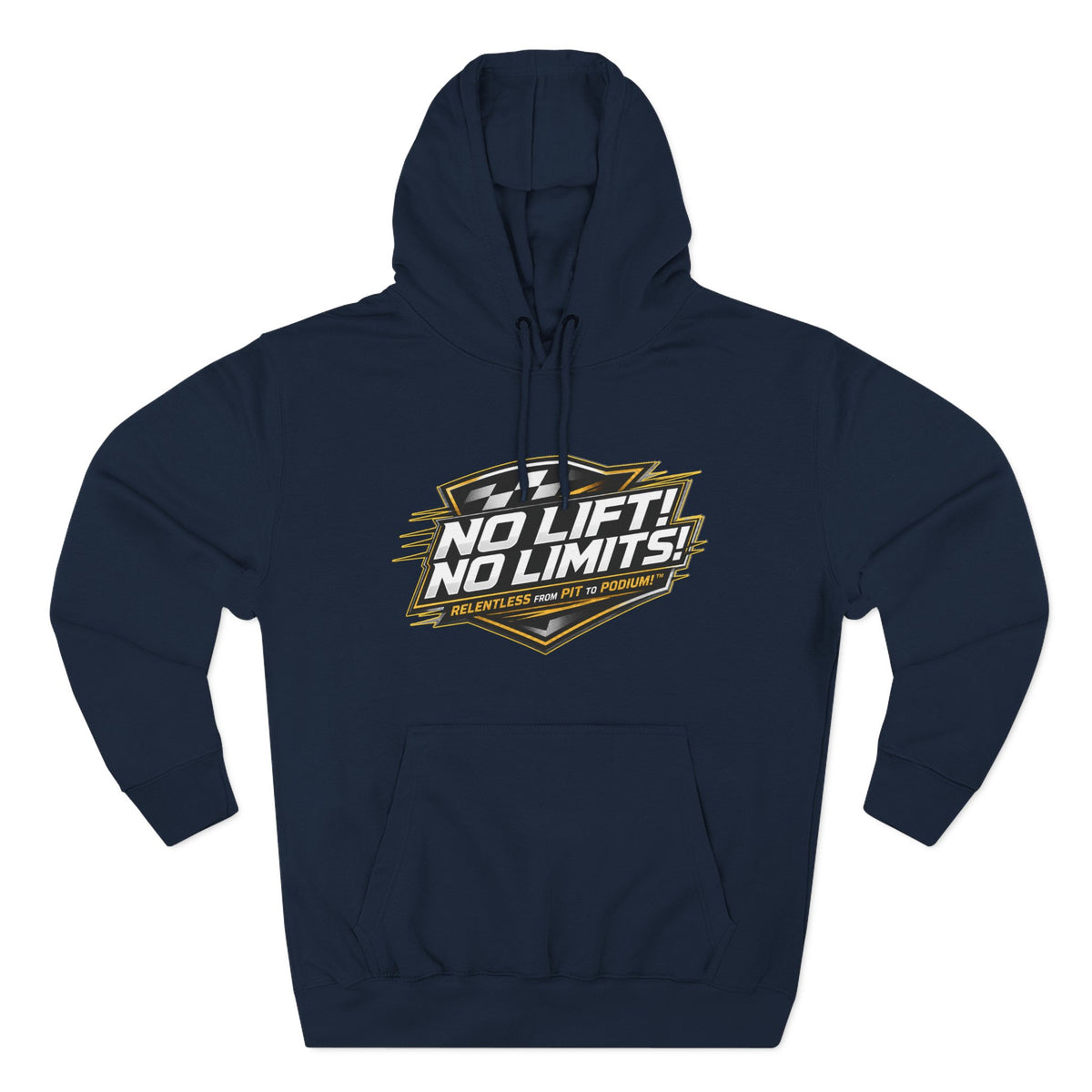 No Lift! No Limits! Relentless Hoodie — Motivational Gym Pullover