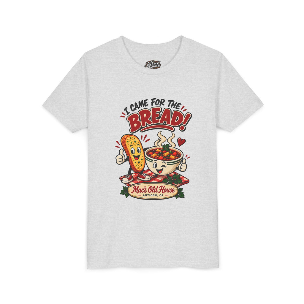 Youth Tee - "I Came for the Bread" Soup & Bread Kids T-Shirt