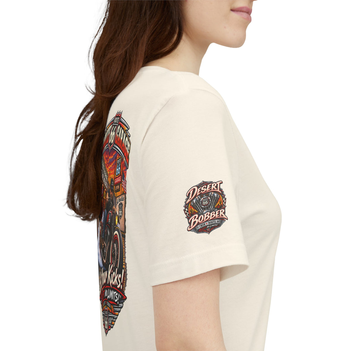 Bobber Motorcycle T-Shirt – Custom Vintage Bike Graphic Tee | Route 66 Garage