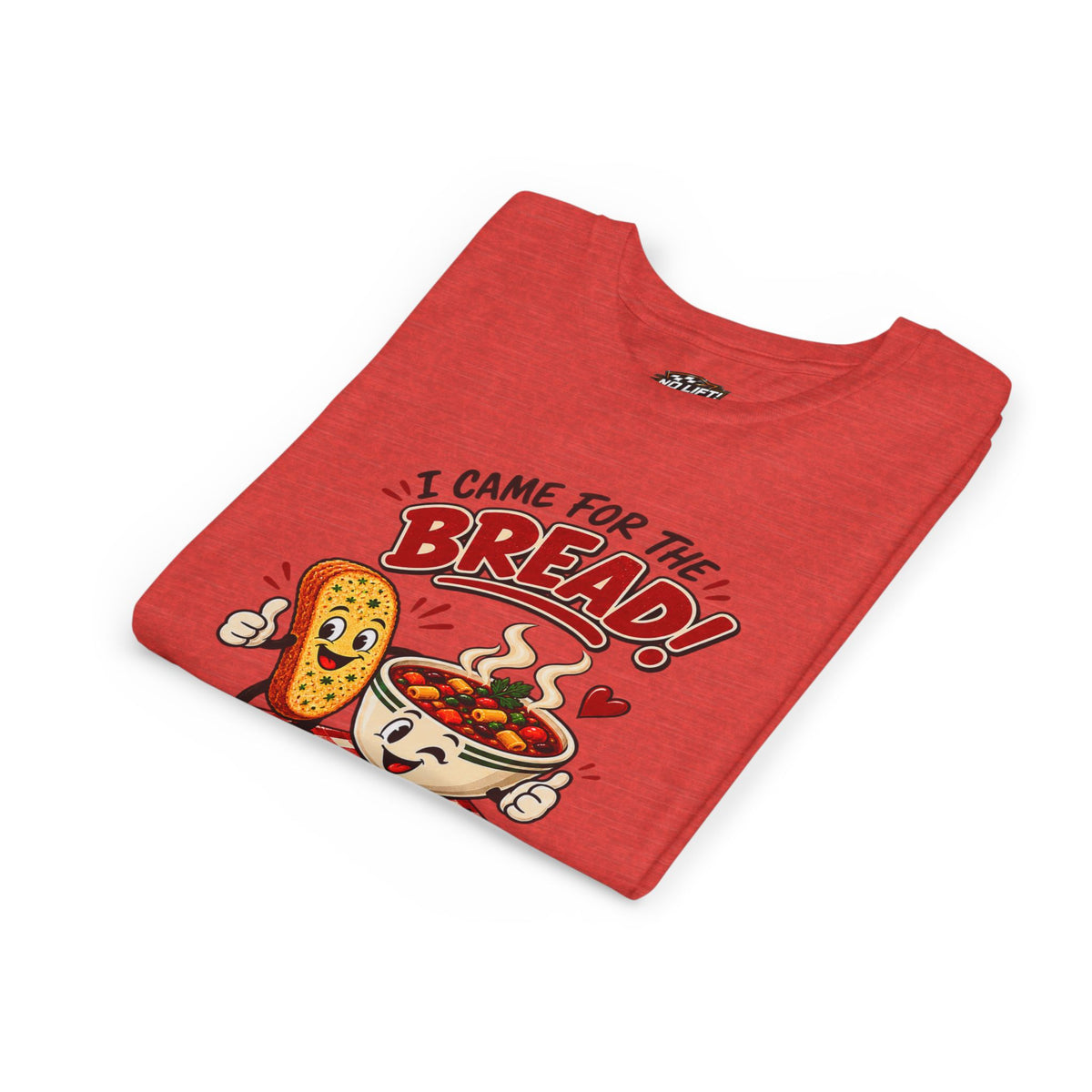Youth Tee - "I Came for the Bread" Soup & Bread Kids T-Shirt