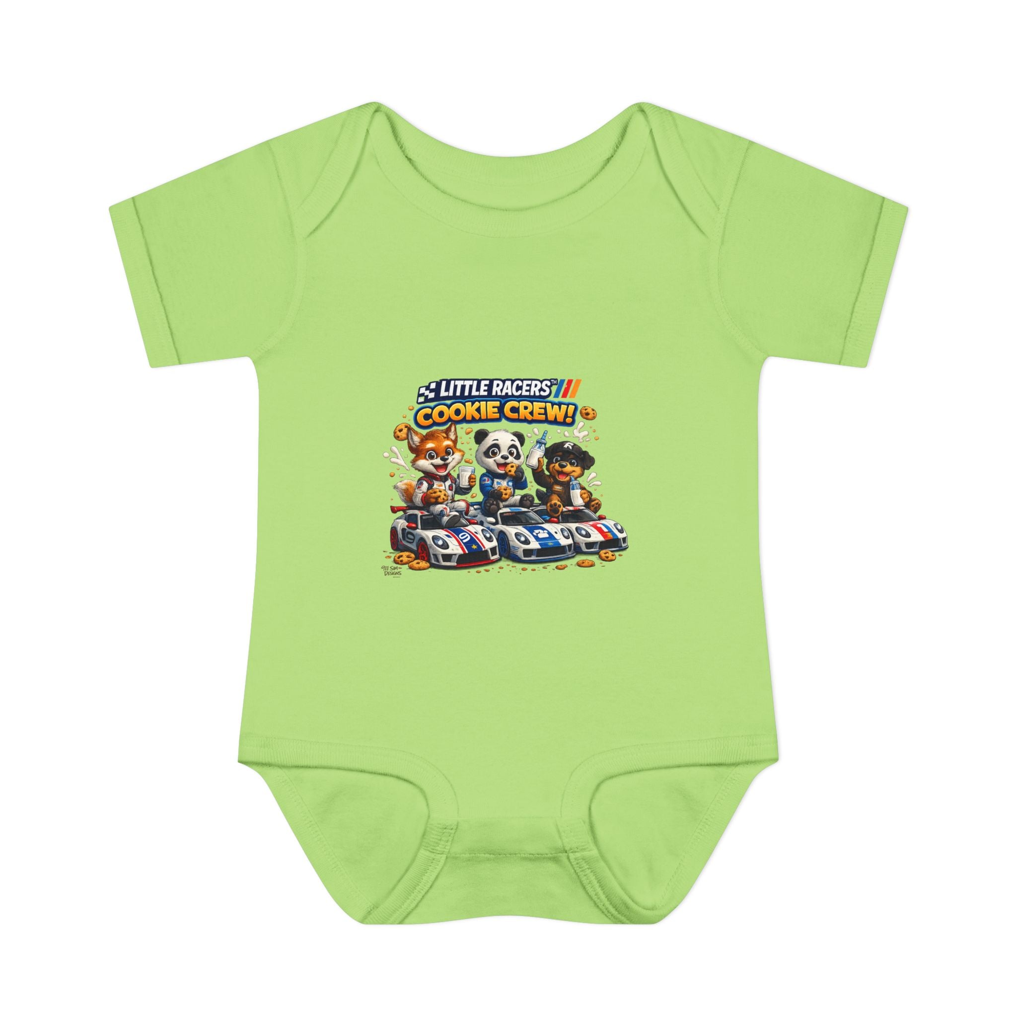 Limited Release: Little Racers Cookie Crew! Infant Racing Crew Bodysuit