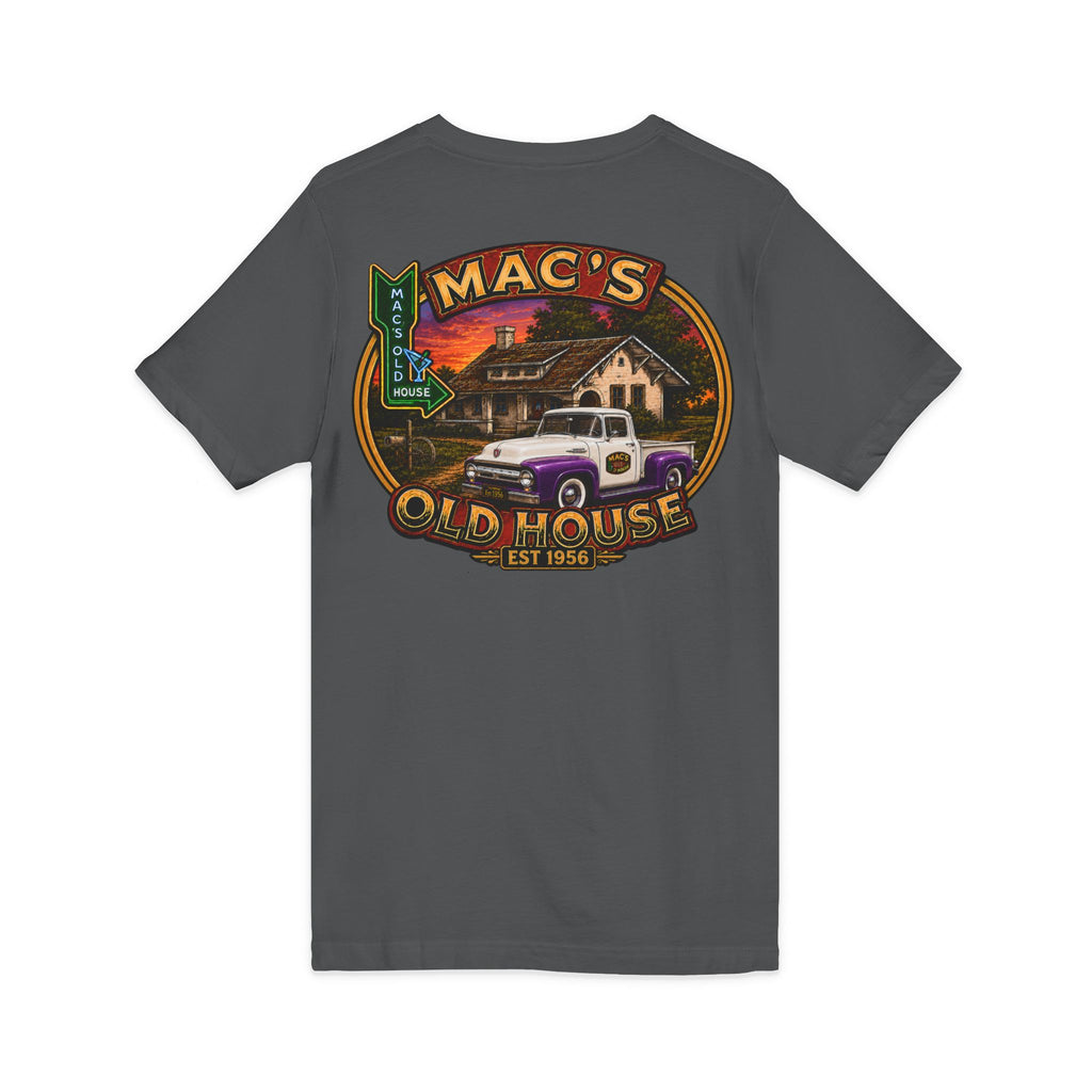 Mac’s Old House Vintage Truck V-Neck Tee