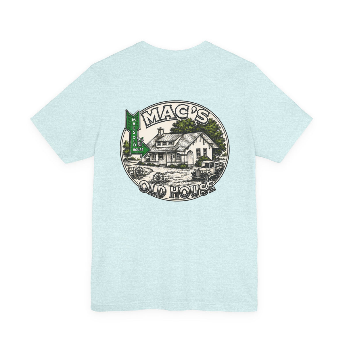 Mac's Old House Tee — Vintage Country House Graphic T-Shirt