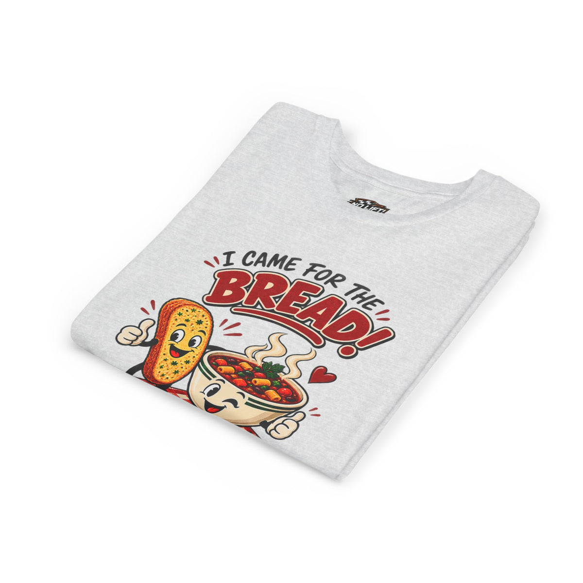 Youth Tee - "I Came for the Bread" Soup & Bread Kids T-Shirt