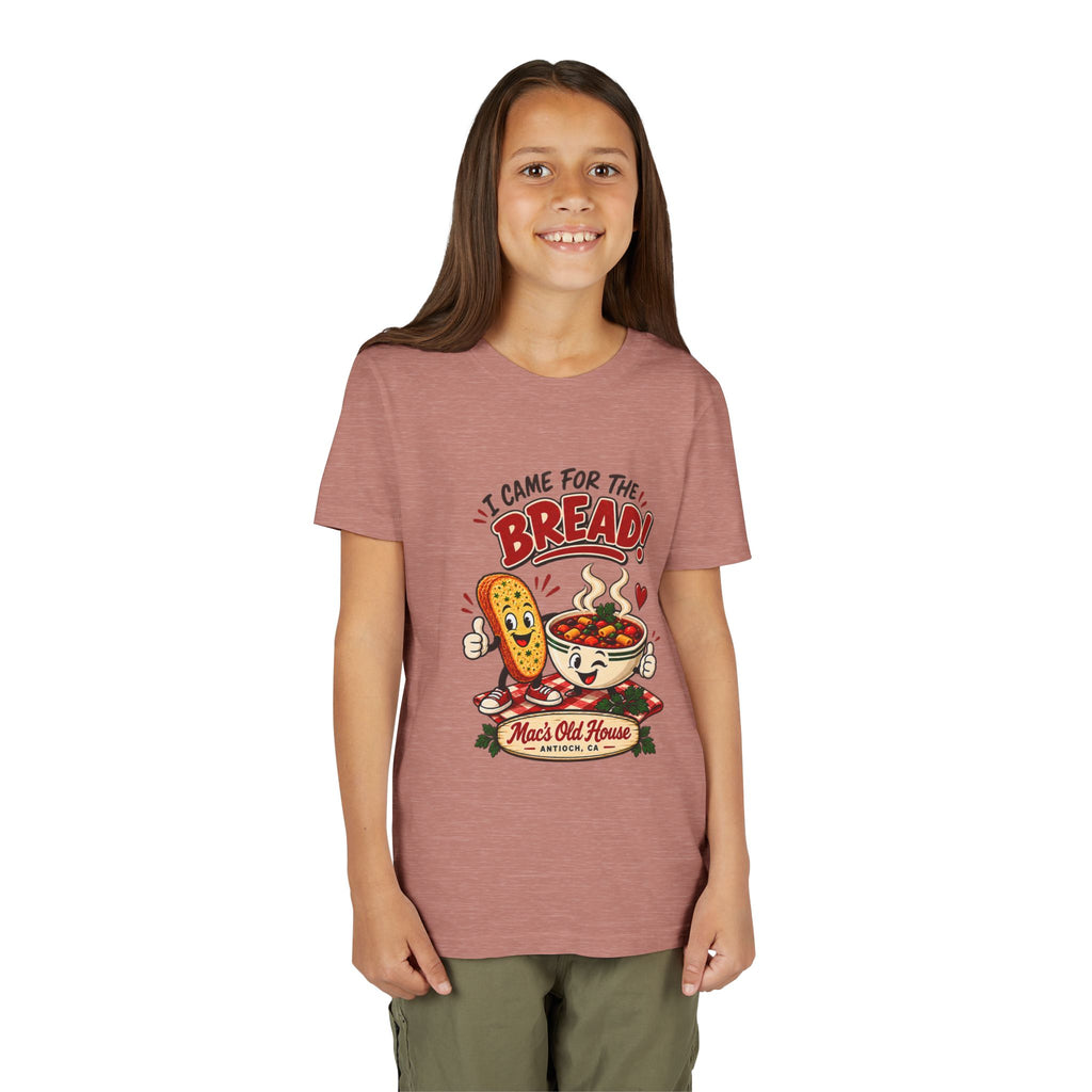 Youth Tee - "I Came for the Bread" Soup & Bread Kids T-Shirt