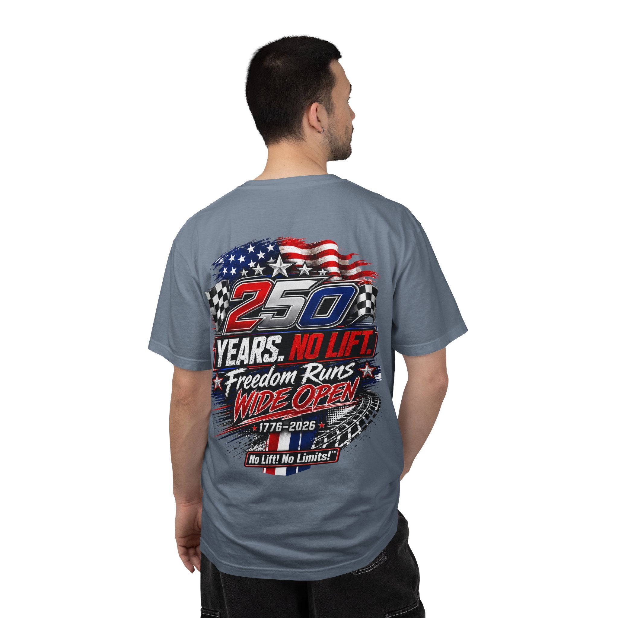 Patriotic '250 Years No Lift, No Limits' T-Shirt