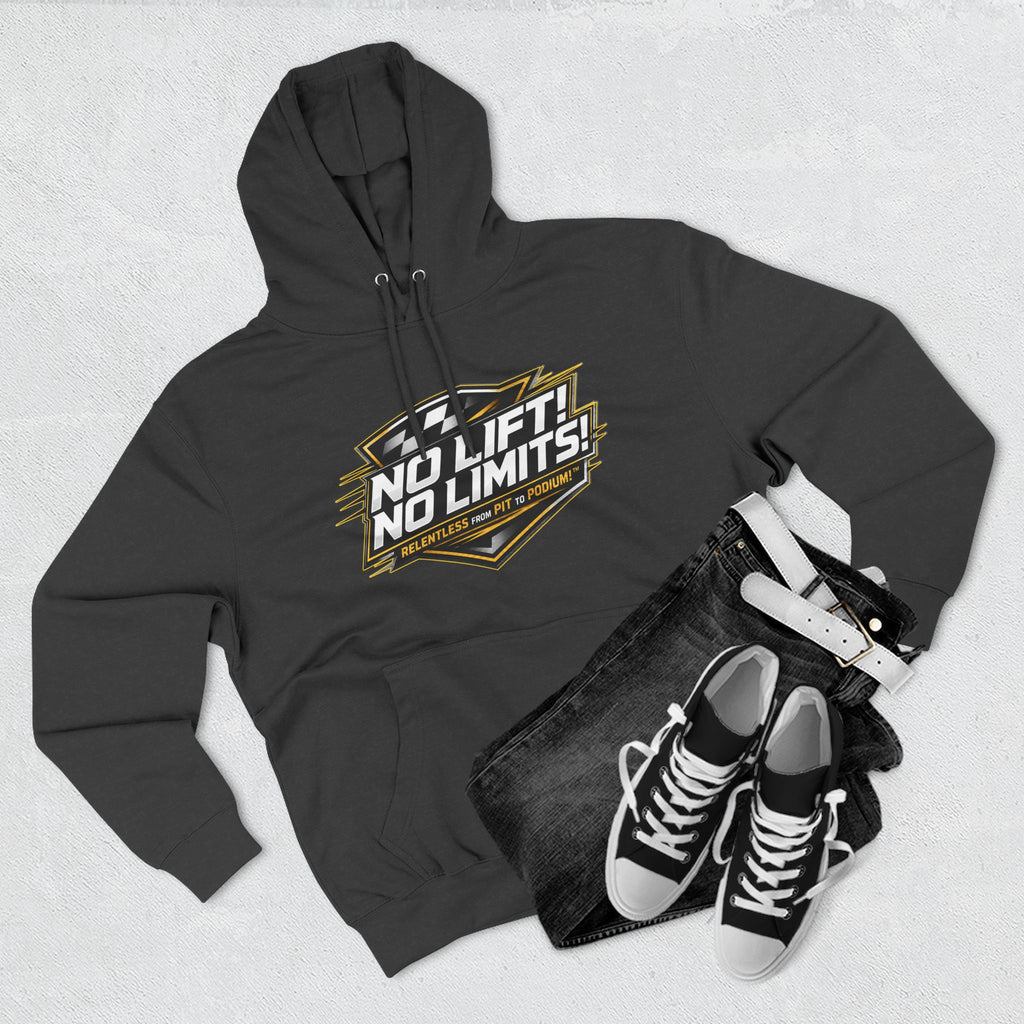 No Lift! No Limits! Relentless Hoodie — Motivational Gym Pullover
