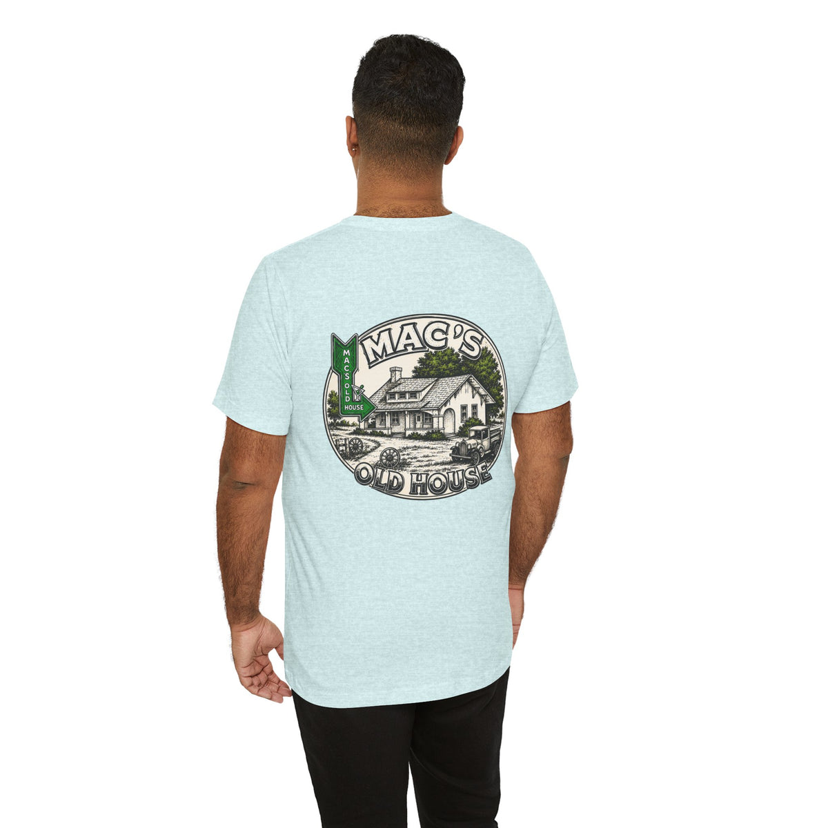 Mac's Old House Tee — Vintage Country House Graphic T-Shirt