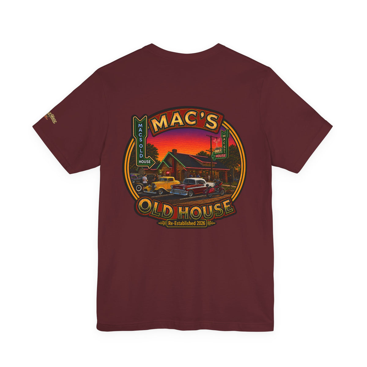 Mac's Old House Retro Diner Graphic Tee