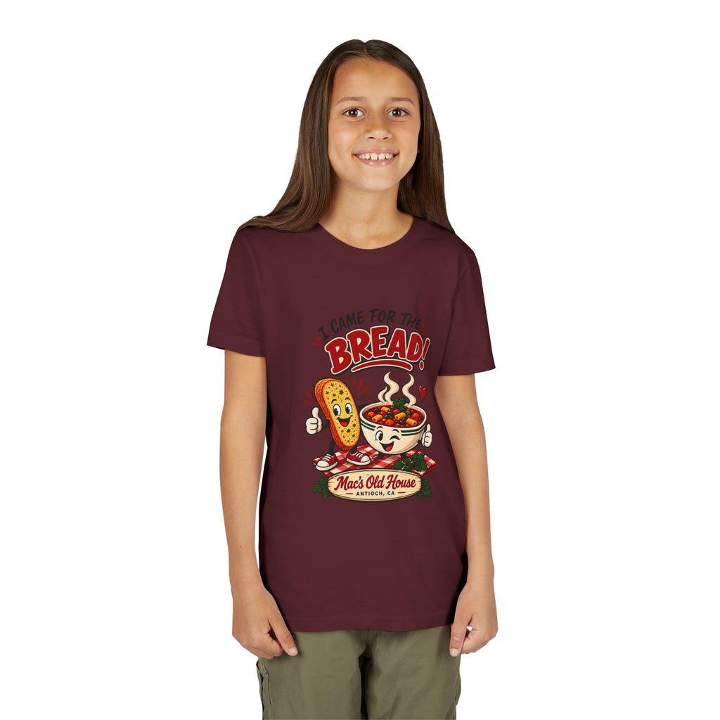 Youth Tee - "I Came for the Bread" Soup & Bread Kids T-Shirt