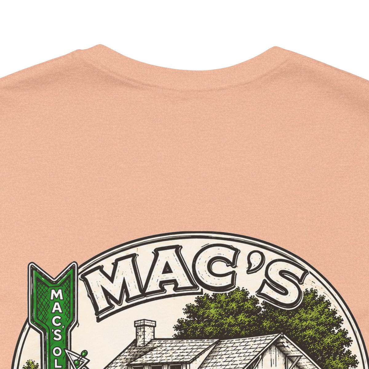 Mac's Old House Tee — Vintage Country House Graphic T-Shirt
