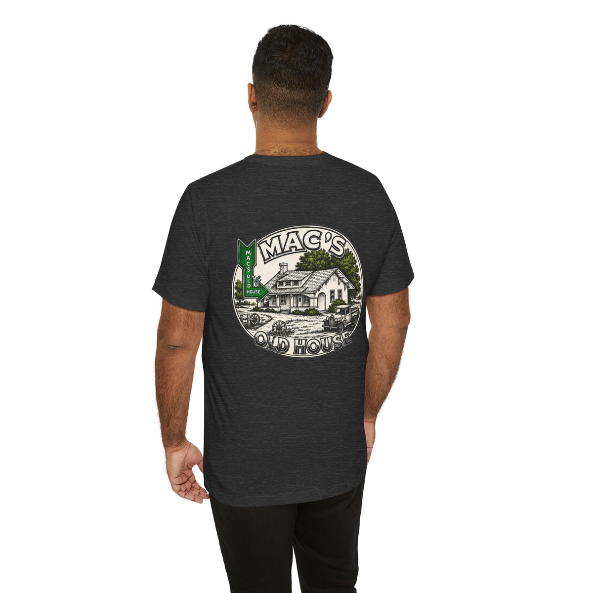 Mac's Old House Tee — Vintage Country House Graphic T-Shirt