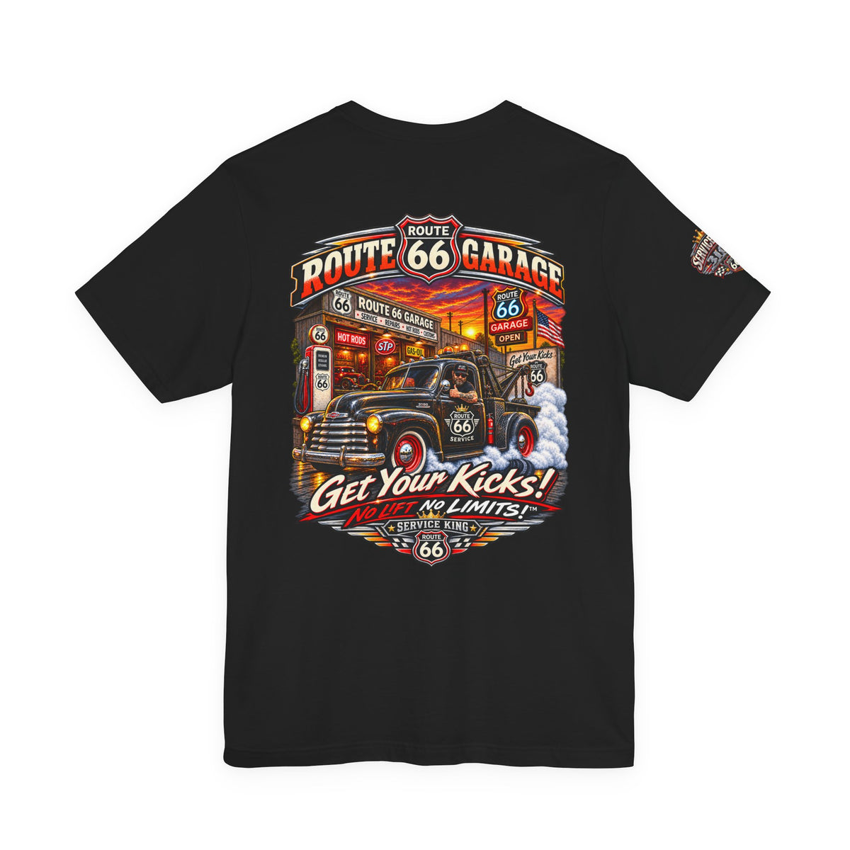 Vintage Tow Truck T-Shirt – Roadside Service Graphic Tee | Route 66 Garage