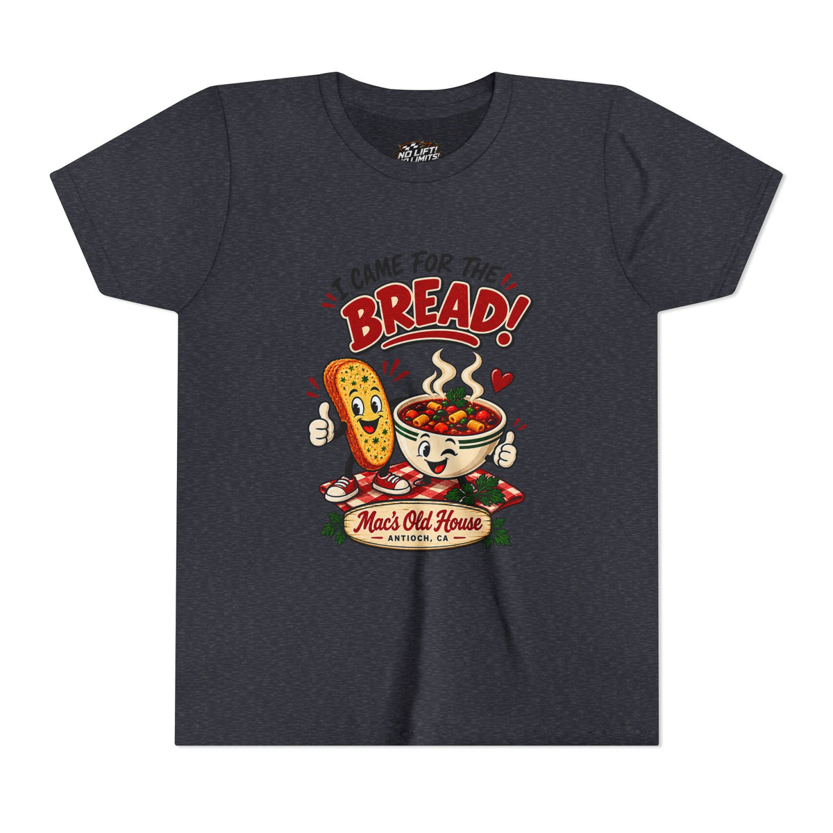 Youth Tee - "I Came for the Bread" Soup & Bread Kids T-Shirt