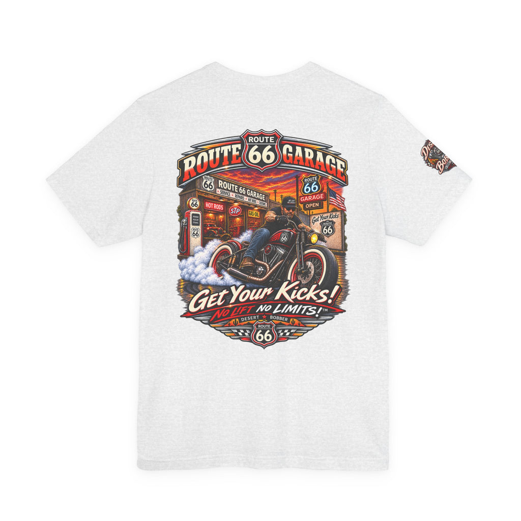 Bobber Motorcycle T-Shirt – Custom Vintage Bike Graphic Tee | Route 66 Garage
