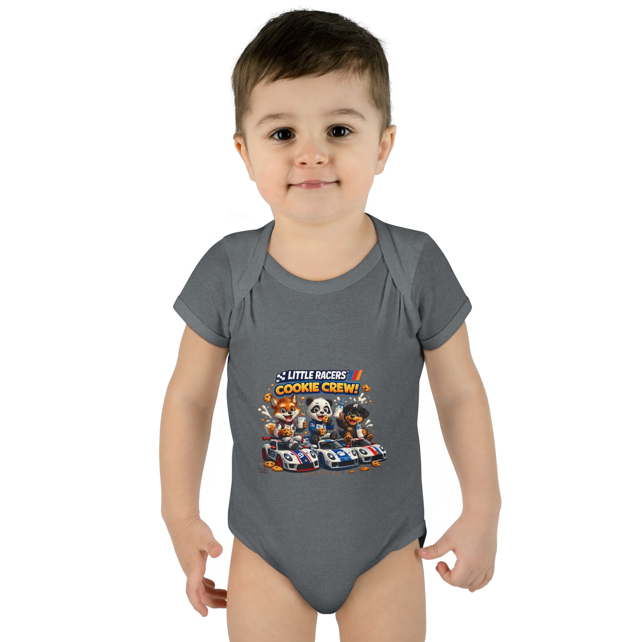 Limited Release: Little Racers Cookie Crew! Infant Racing Crew Bodysuit