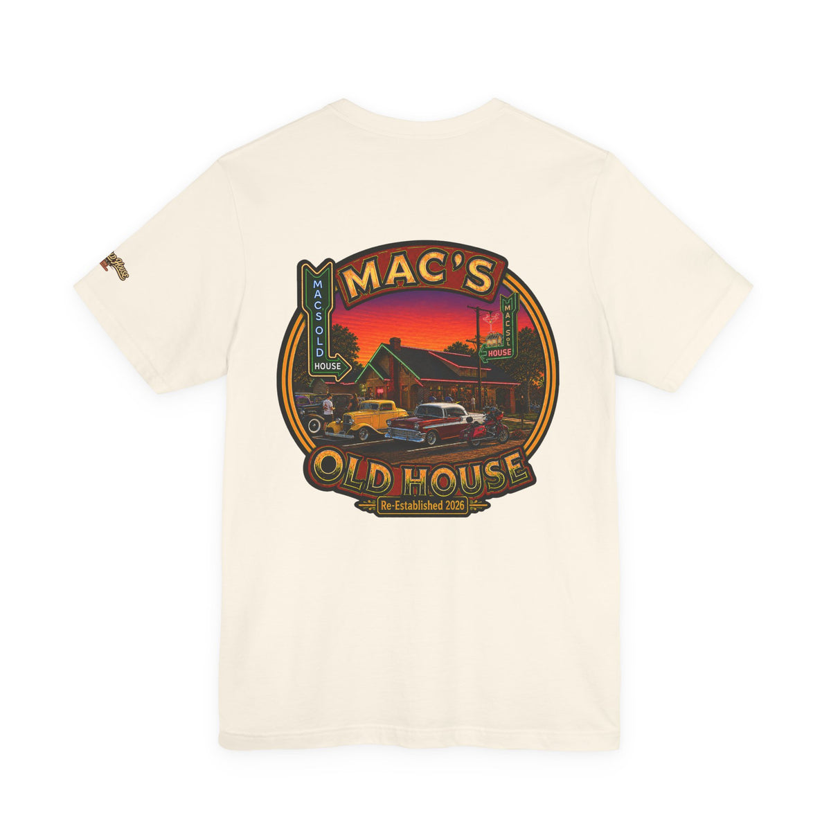 Mac's Old House Retro Diner Graphic Tee