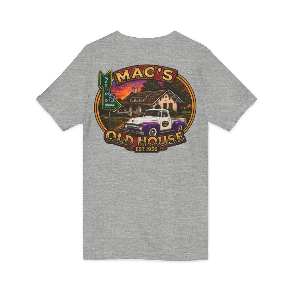 Mac’s Old House Vintage Truck V-Neck Tee