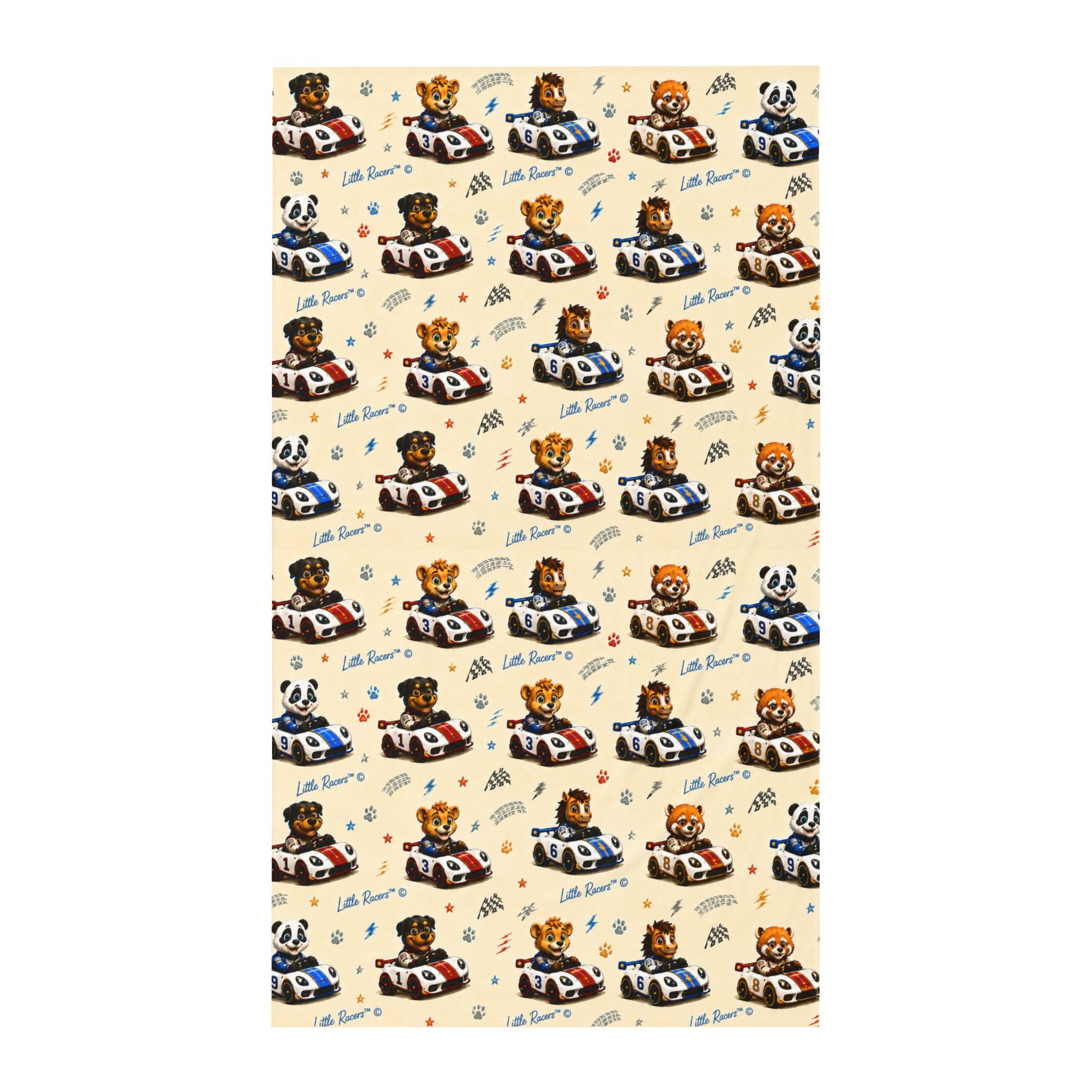 Little Racers™Twin Sheet - Cute Car Print Flat Sheet for Boys & Girls