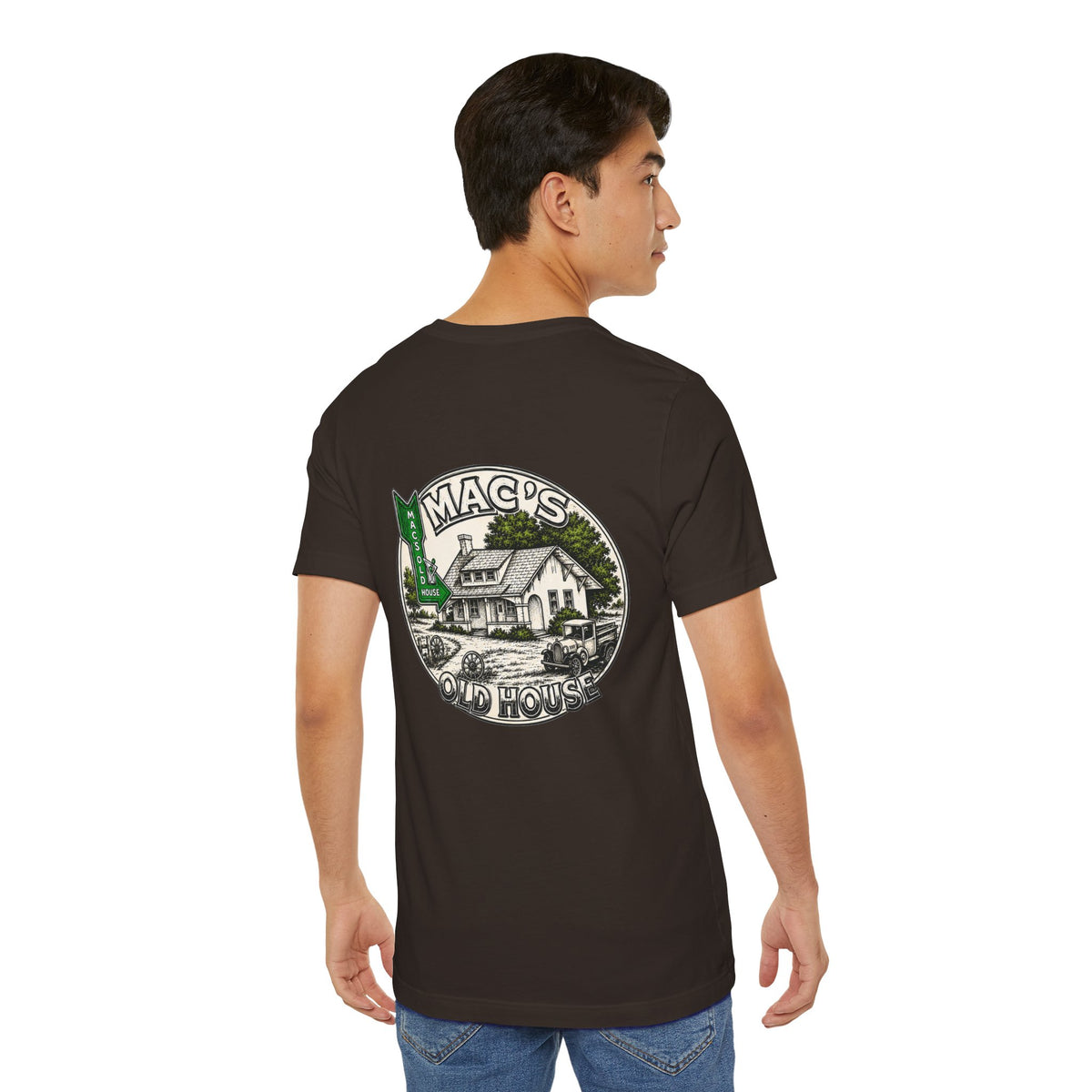 Mac's Old House Tee — Vintage Country House Graphic T-Shirt