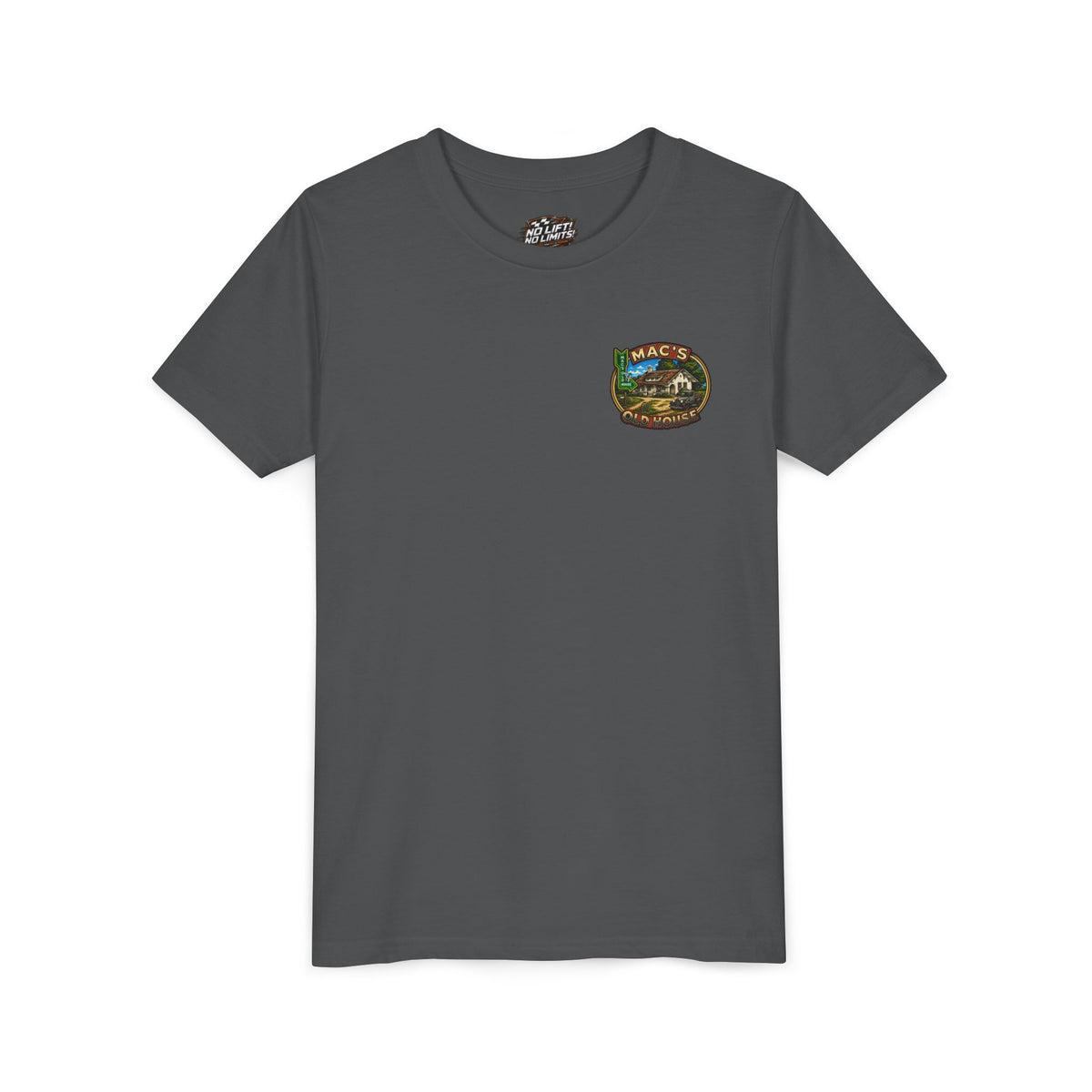 Youth Tee — "Mac's Minestrone" Retro Soup Logo