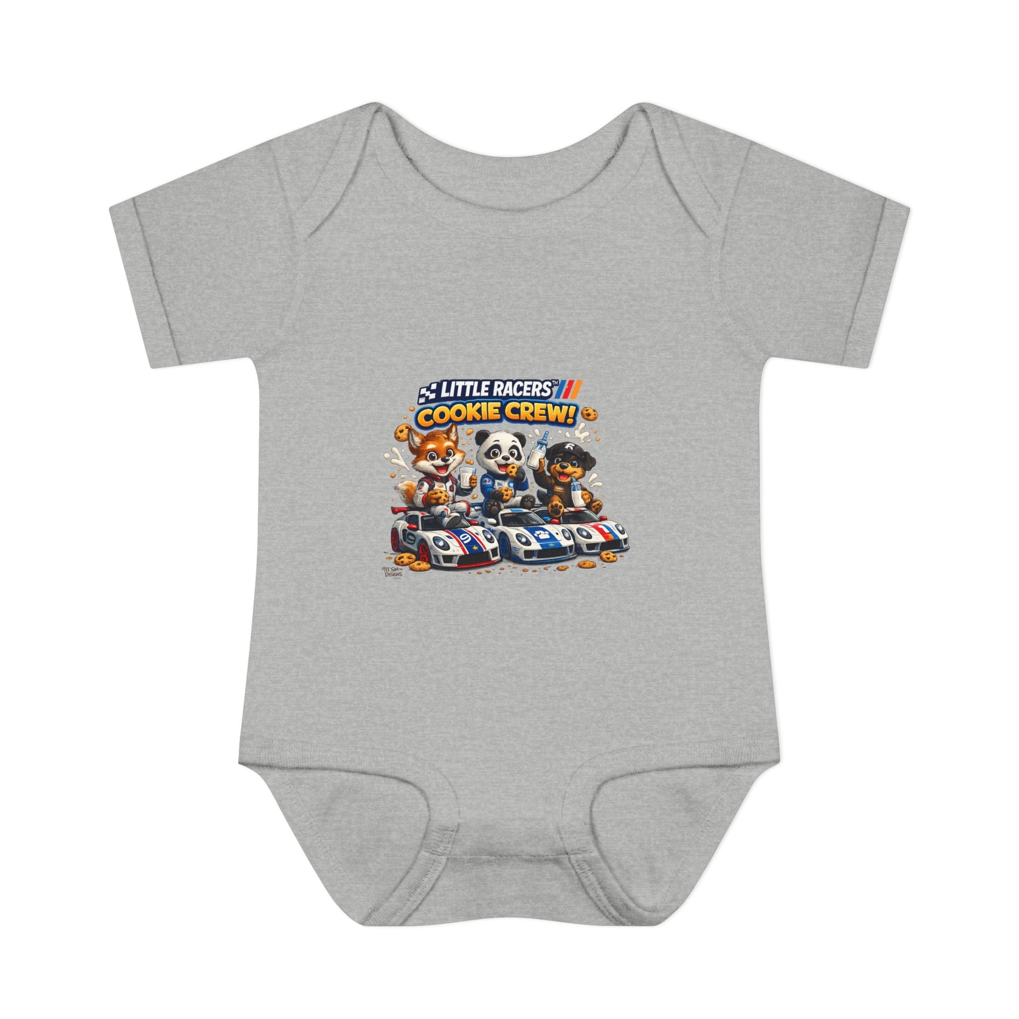 Limited Release: Little Racers Cookie Crew! Infant Racing Crew Bodysuit