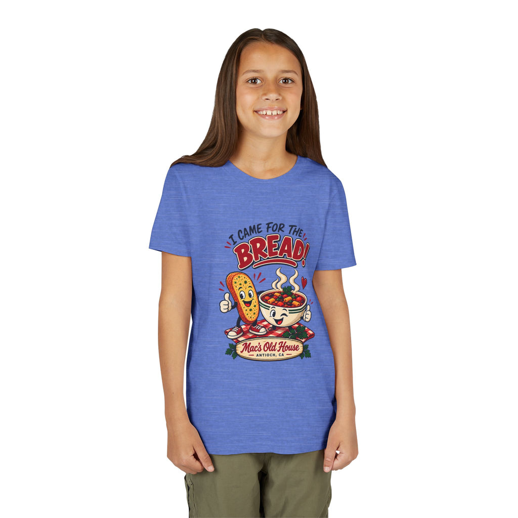 Youth Tee - "I Came for the Bread" Soup & Bread Kids T-Shirt