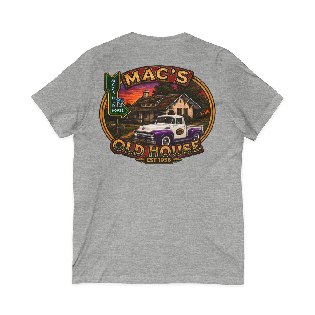 Mac’s Old House Vintage Truck V-Neck Tee