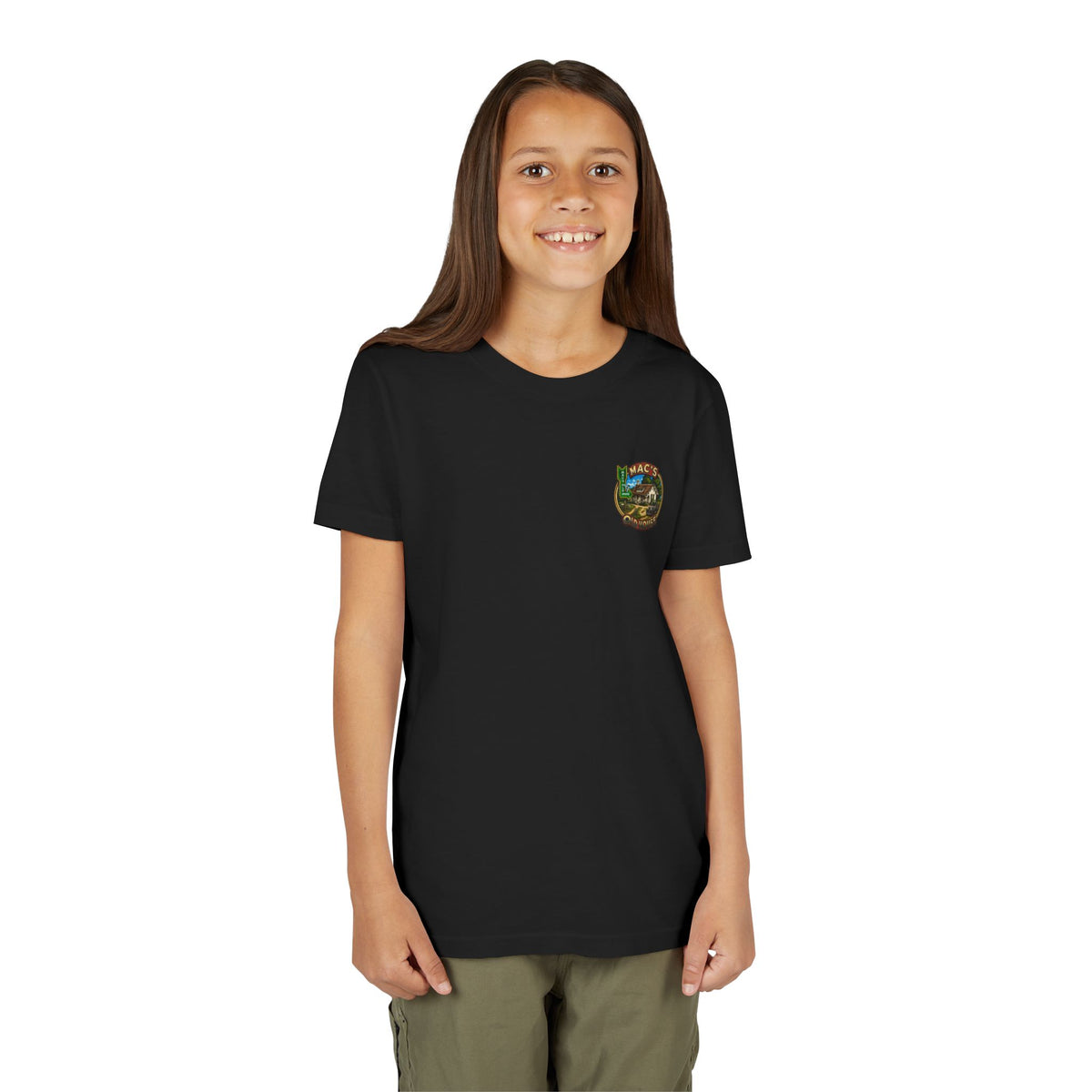 Youth Tee — "Mac's Minestrone" Retro Soup Logo