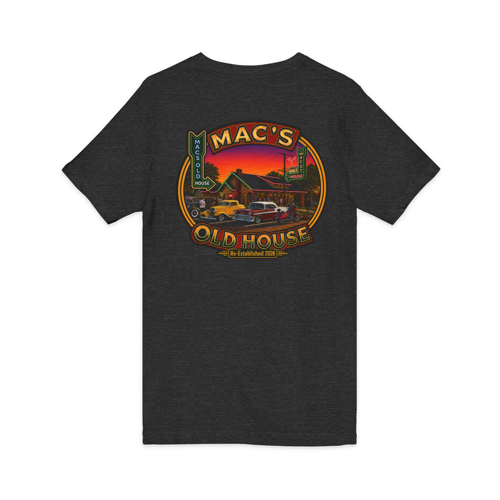 Mac’s Old House Re-Established 2026  V-Neck Tee