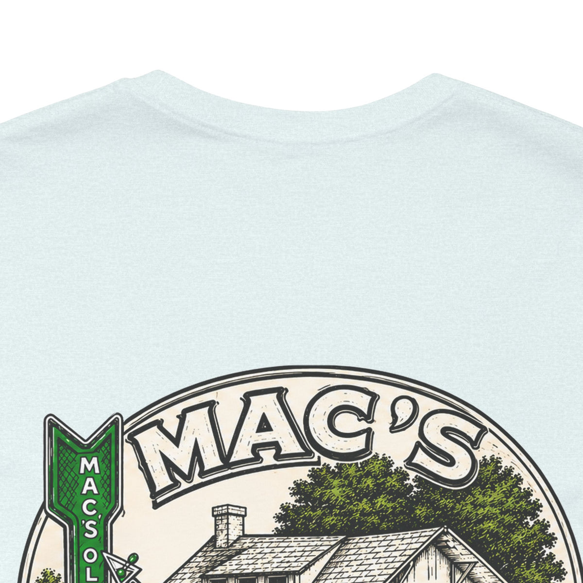 Mac's Old House Tee — Vintage Country House Graphic T-Shirt