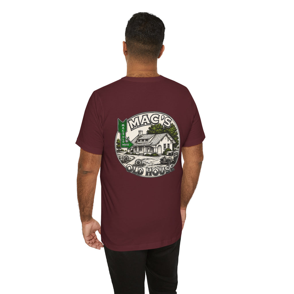 Mac's Old House Tee — Vintage Country House Graphic T-Shirt
