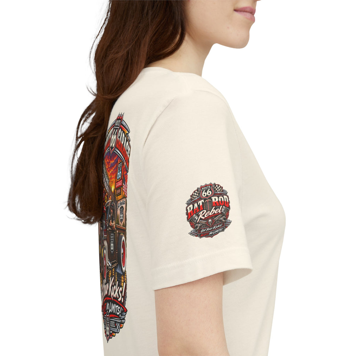 Rat Rod Truck T-Shirt – Supercharged V8 Hot Rod Graphic Tee | Route 66 Garage