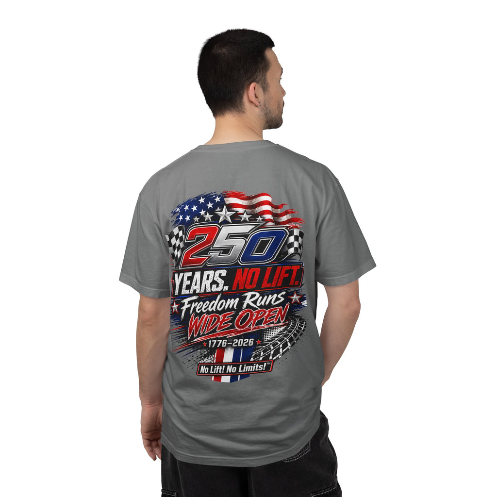Patriotic '250 Years No Lift, No Limits' T-Shirt