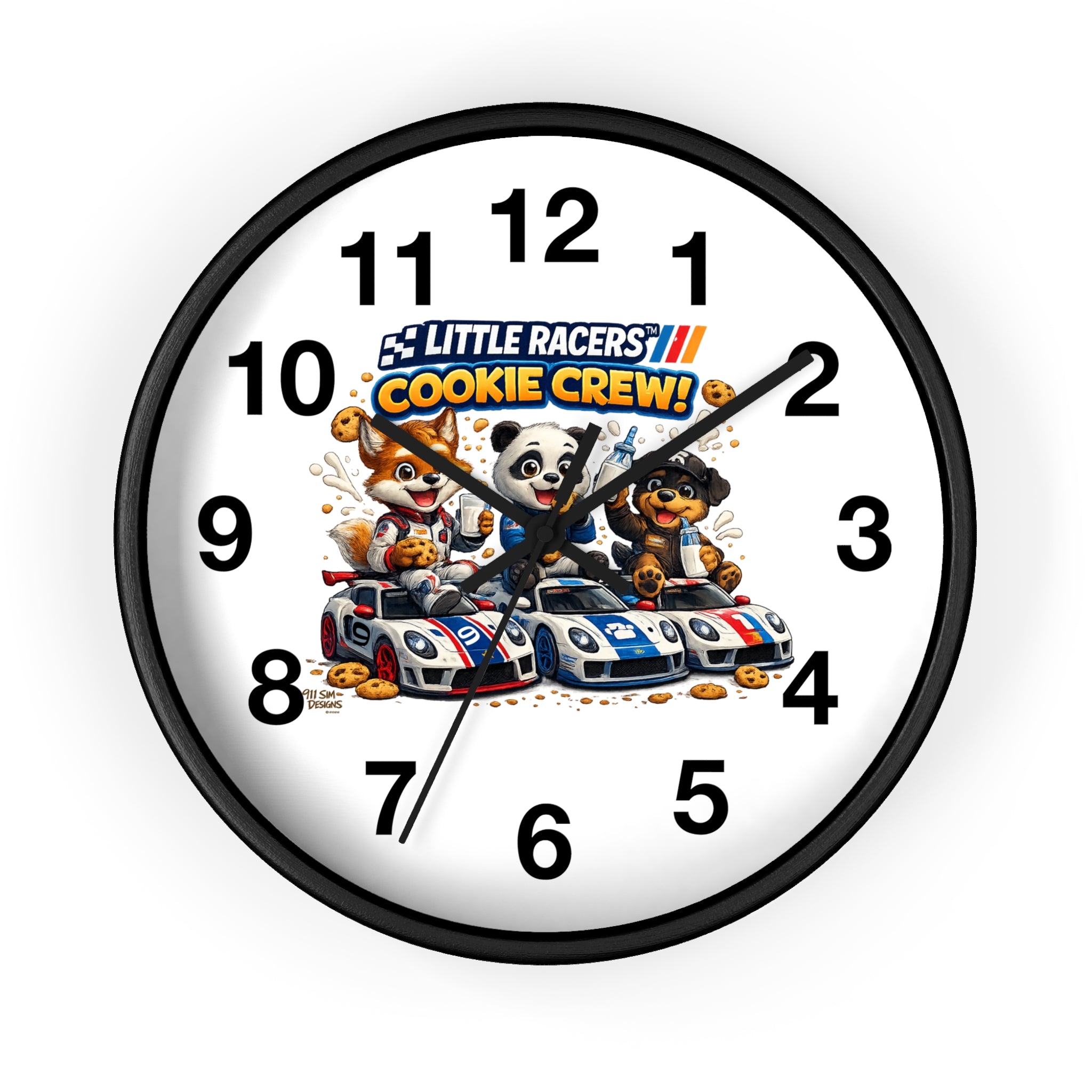 Little Racers™ Cookie Crew Learn-to-Tell-Time Wall Clock
