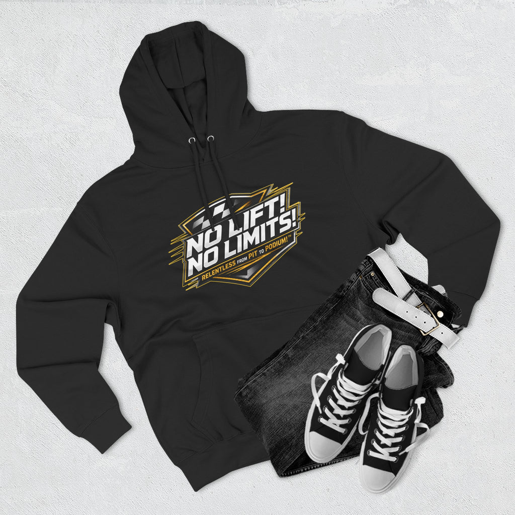 No Lift! No Limits! Relentless Hoodie — Motivational Gym Pullover