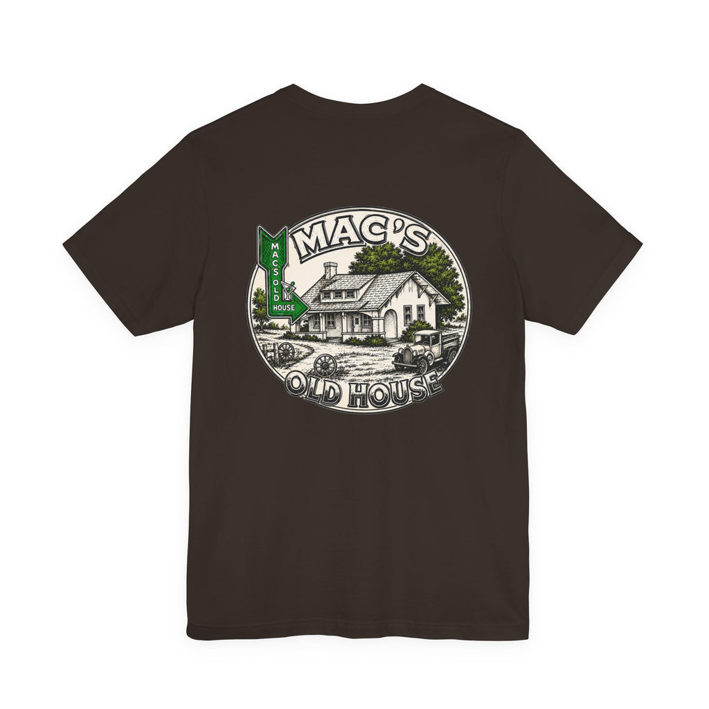 Mac's Old House Tee — Vintage Country House Graphic T-Shirt
