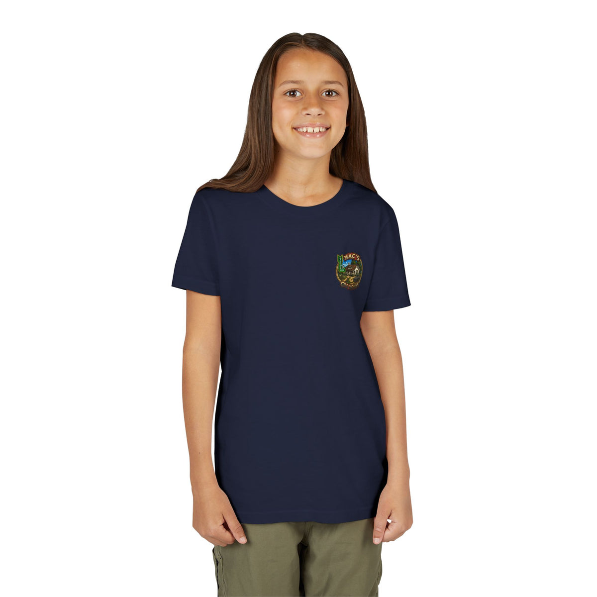 Youth Tee — "Mac's Minestrone" Retro Soup Logo