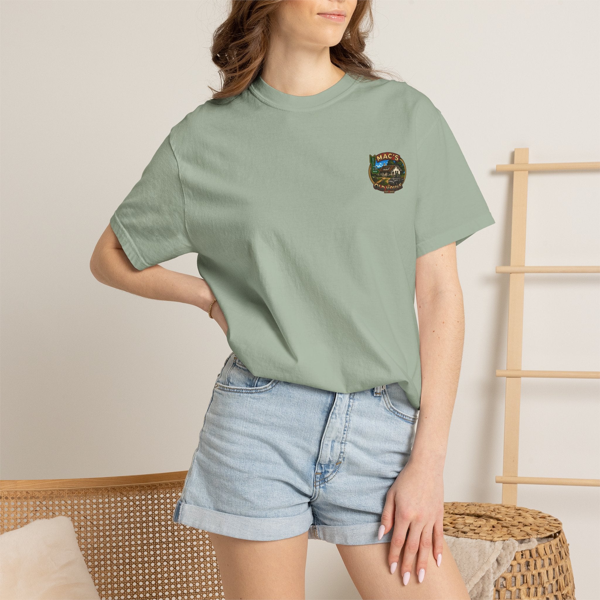 Mac's Old House Antioch CA Vintage T-Shirt — Retro Diner Night Scene (Est. 1956)