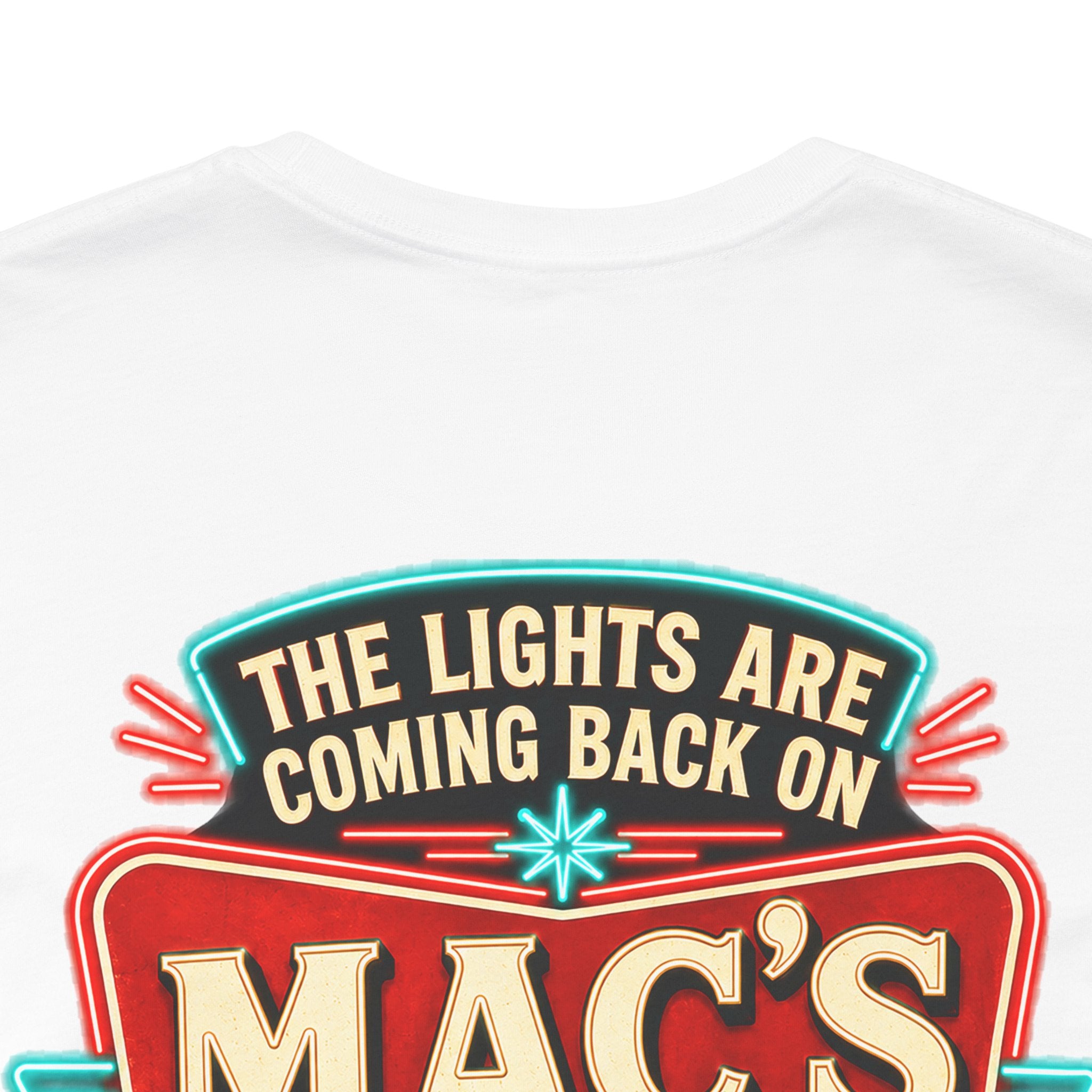 Mac’s Old House “The Lights Are Coming Back On” Coming Soon Shirt