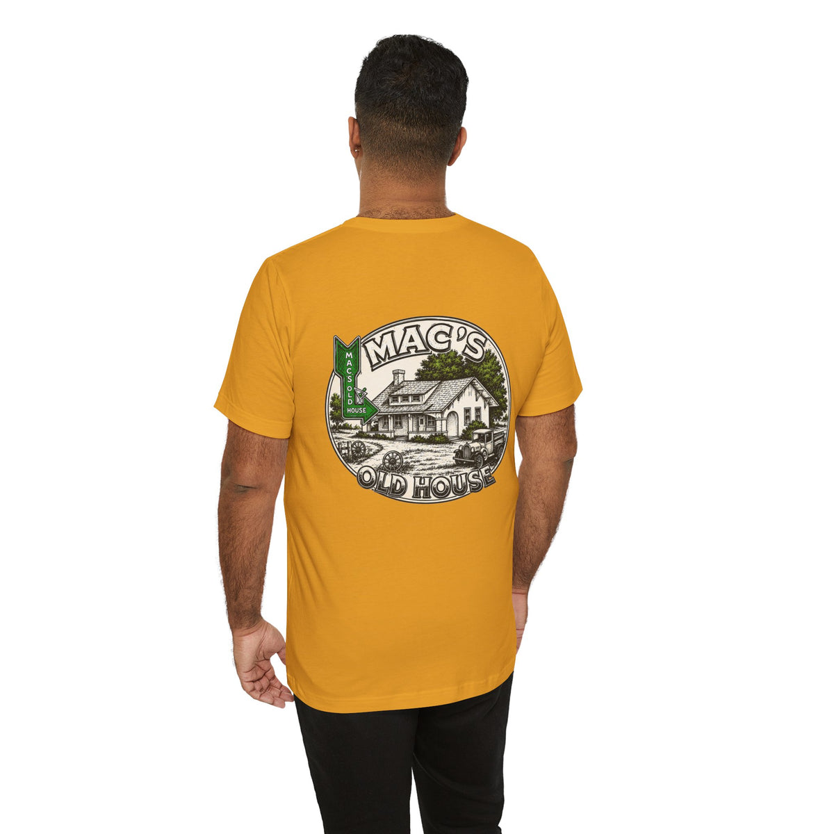 Mac's Old House Tee — Vintage Country House Graphic T-Shirt