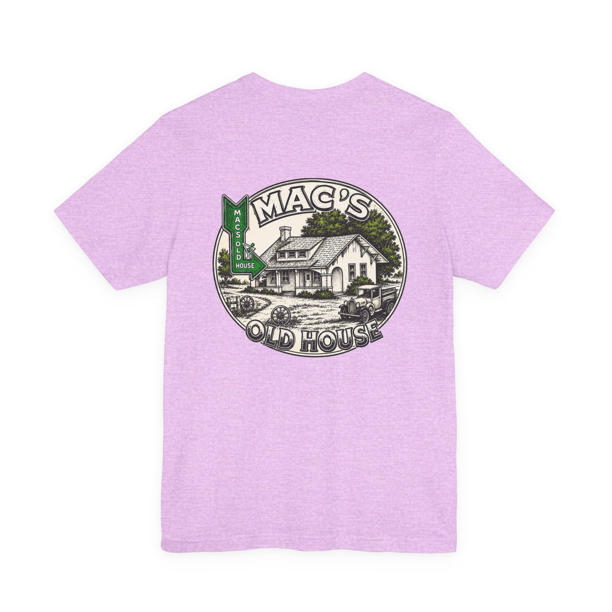 Mac's Old House Tee — Vintage Country House Graphic T-Shirt