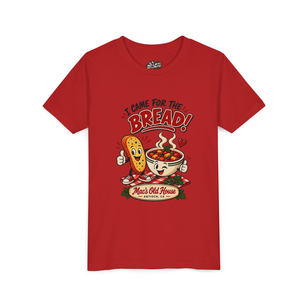 Youth Tee - "I Came for the Bread" Soup & Bread Kids T-Shirt