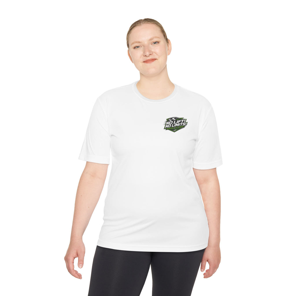 No Lift! No Limits!™ Relentless Green Back Print Tee